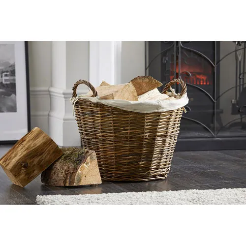 Wicker Log Basket