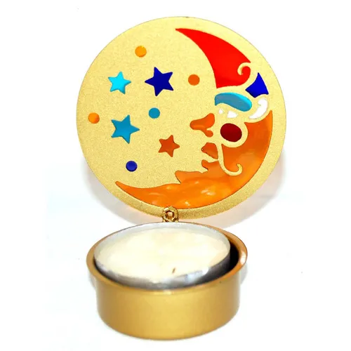 Gold Moon Tea Light Holders