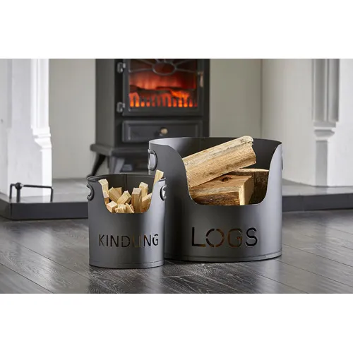 Log and Kindling Bucket Set