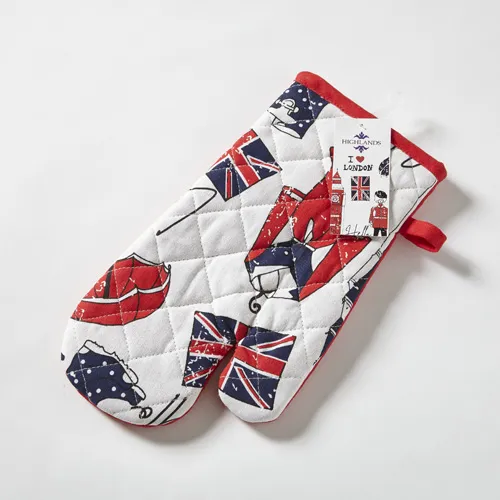 London Print Single Oven Mitt