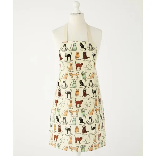 Cat Print PVC Apron