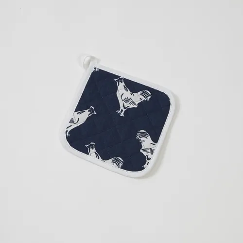 Cockerel Print Cotton Pot Holder