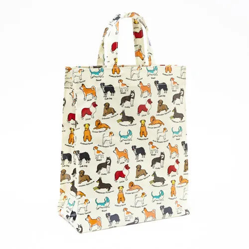 Dog Print Fabric Tote Bag