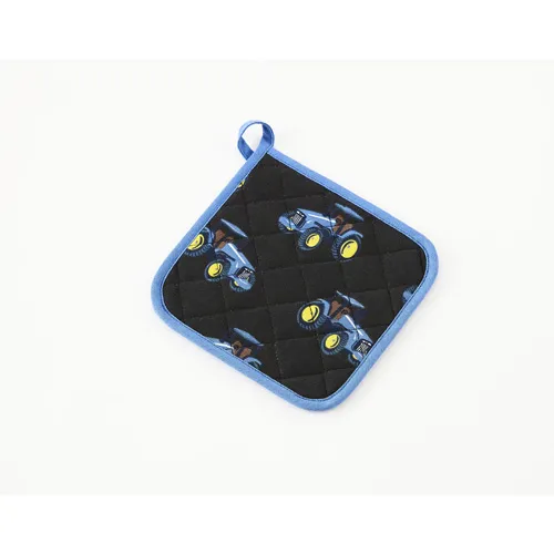 Tractor Print Cotton Pot Holder Blue