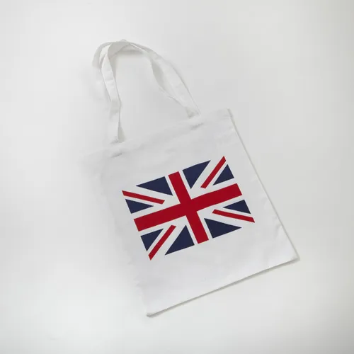 Union Jack Fabric Tote Bag