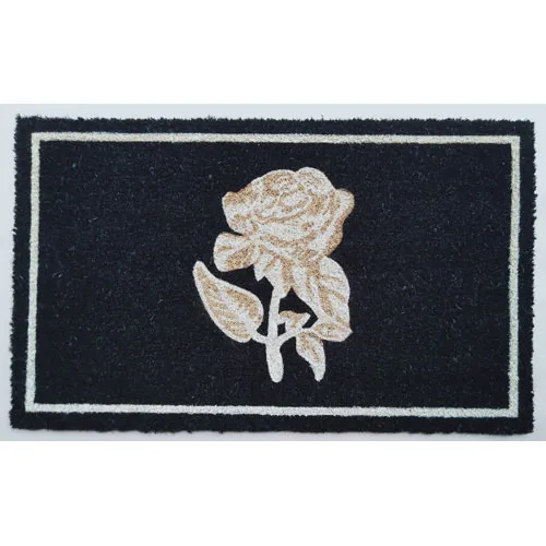 Gold Rose Coir Door Mat