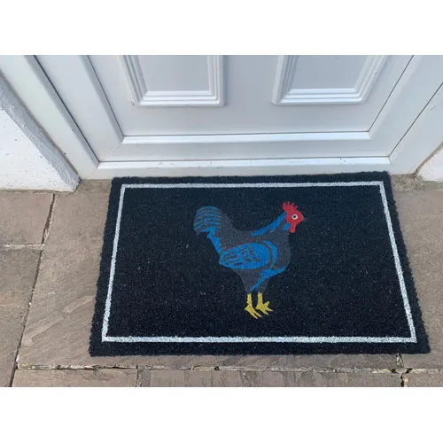 Cockerel Coir Door Mat