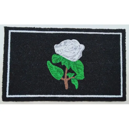 White Rose Coir Door Mat