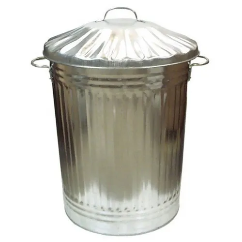 90L Galvanised Bin