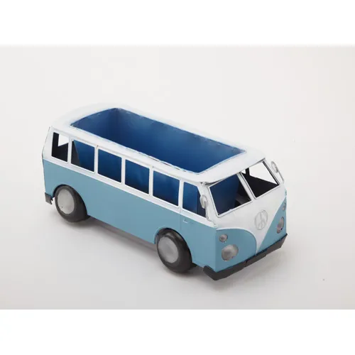 Campervan Garden Planter Blue