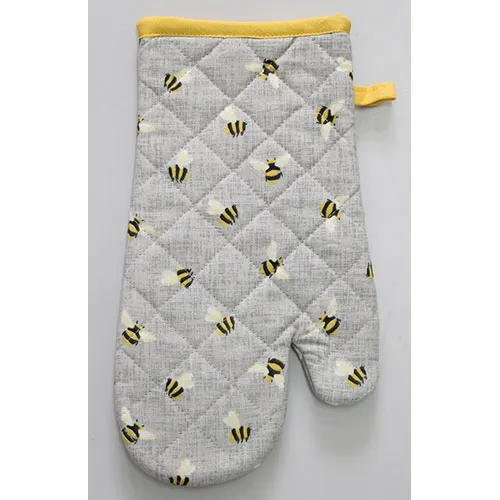 Bee Print Single Oven Mitt