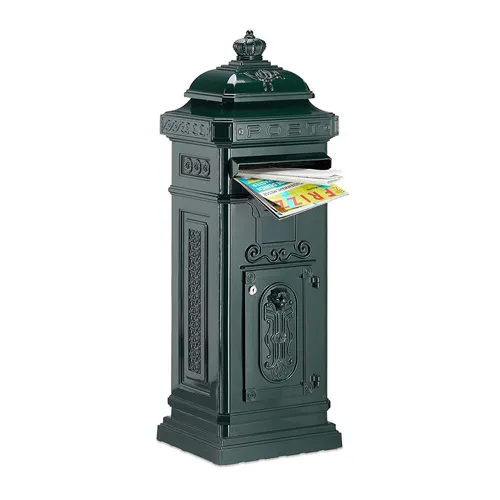 Black Lion Freestanding Letterbox