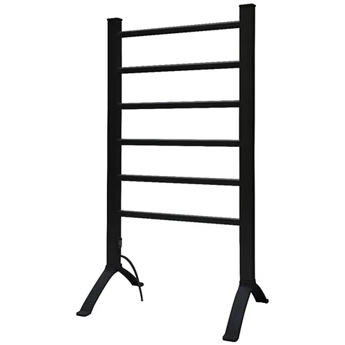 Black Heated Towel Rail