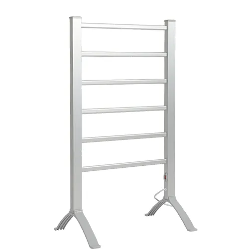 Silver Heated Towel Rail