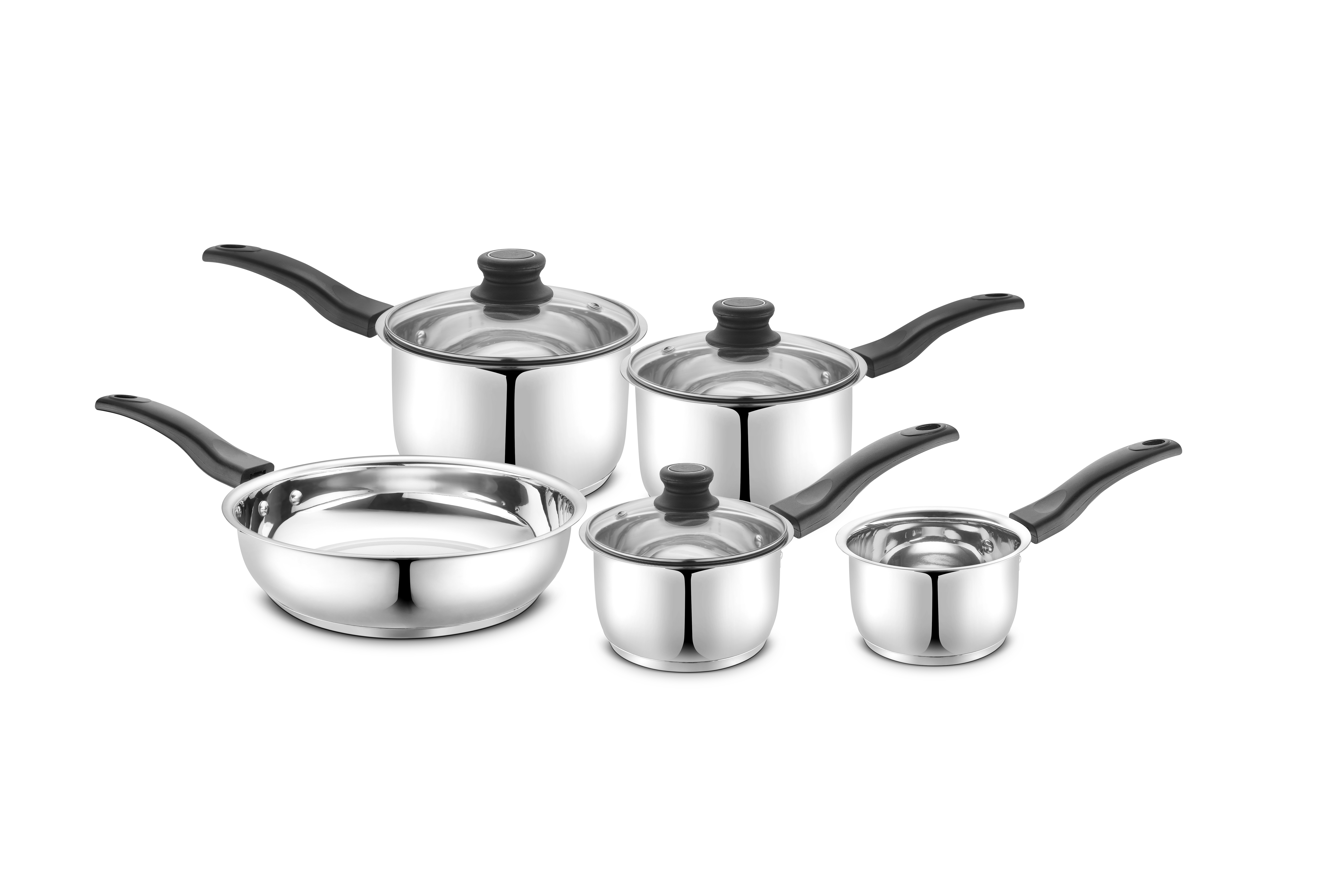 5 piece premium induction pan set 